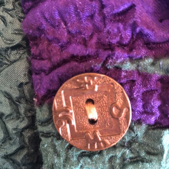 Gorgeous Green & Purple Hooded Plus Size Jacket - Picture 6 of 6